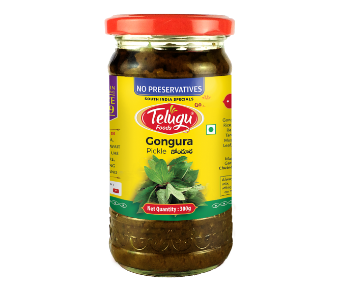 Telugu Foods Gongura Pickle 300g