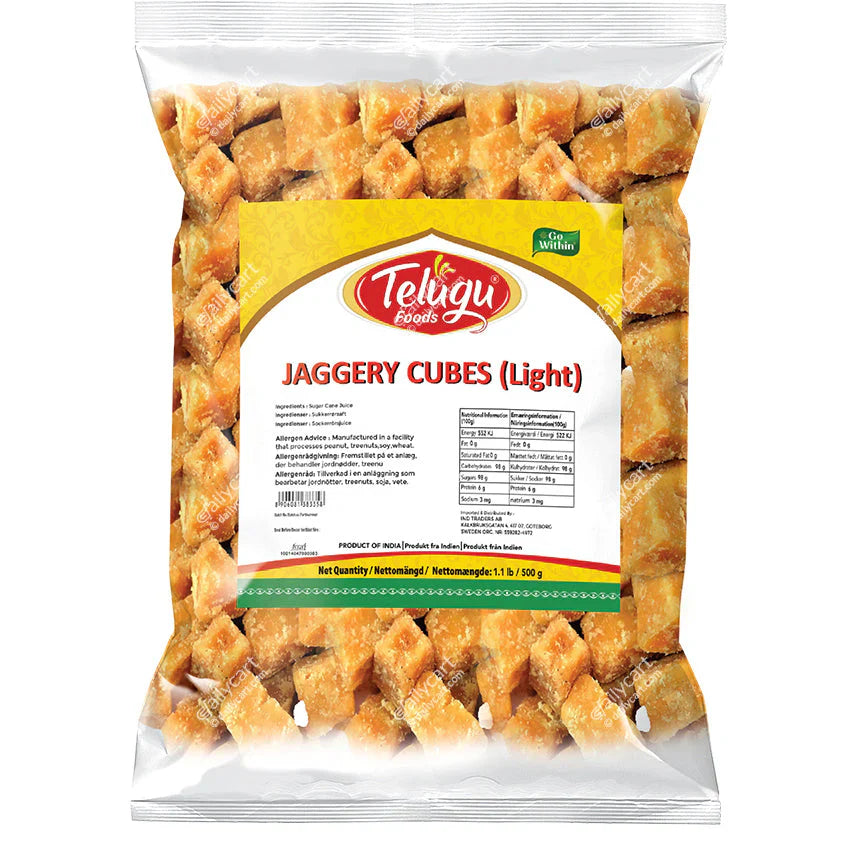 Telugu foods Jaggery cubes 500g