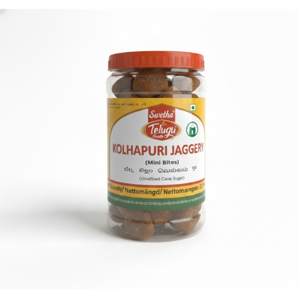 Telugu Foods Kolhapur Jaggery Mini Cubes – 1Kg
